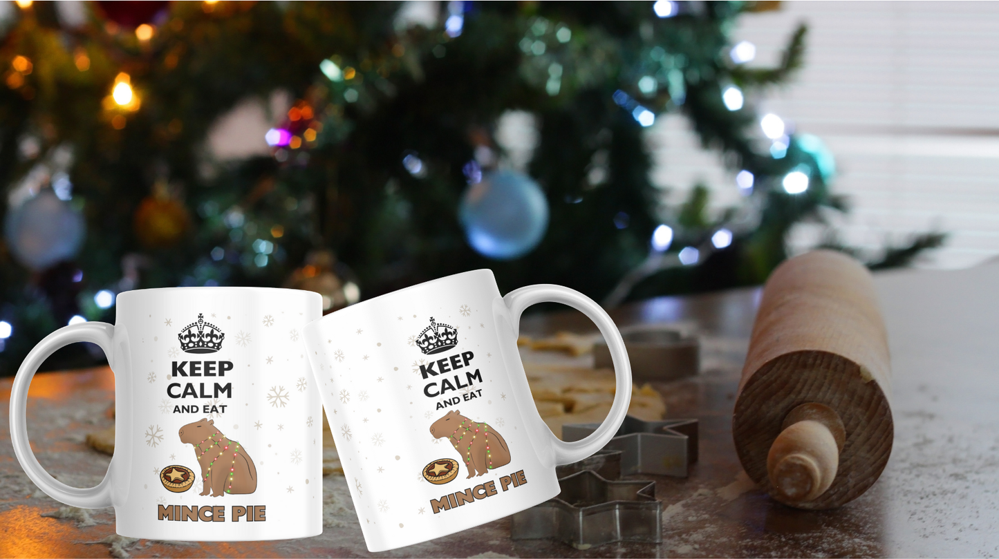 Mince Pie Capybara mug