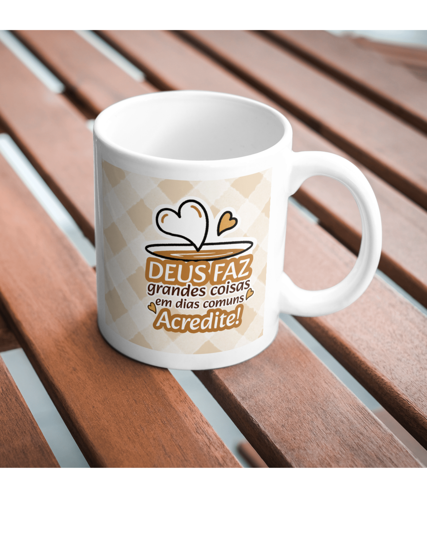 Caneca " Deus Faz Grandes Coisas"