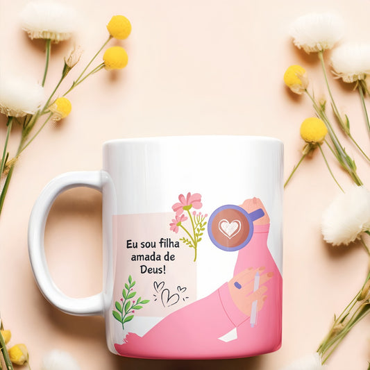 Caneca "Eu sou filha amada"
