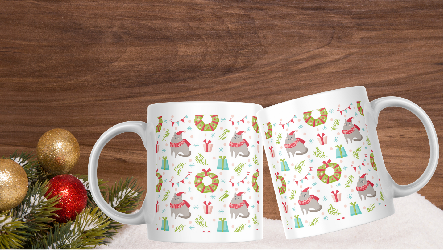 Cat Purrfect Christmas Mug for a festive season