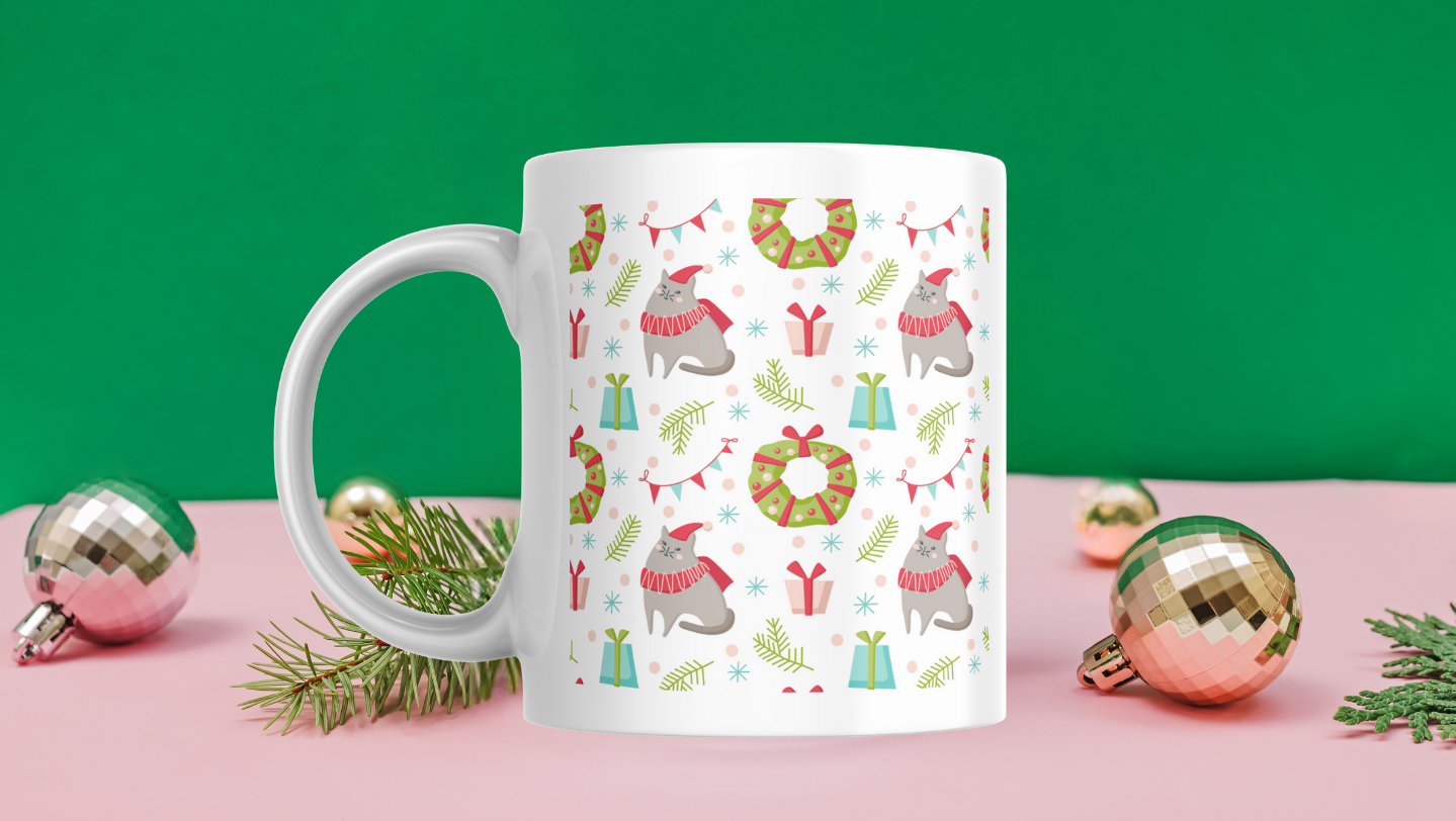 Cat Purrfect Christmas Mug for a festive season