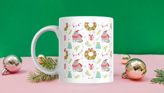Cat Purrfect Christmas Mug for a festive season