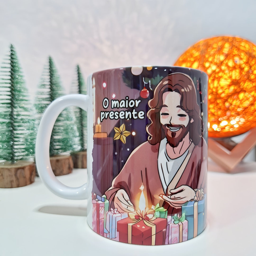 Caneca Jesus o Maior Presente Ele Nos Deus
