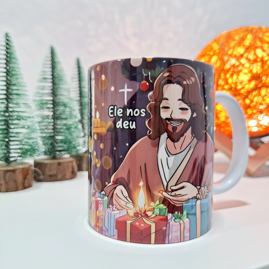 Caneca Jesus o Maior Presente Ele Nos Deus