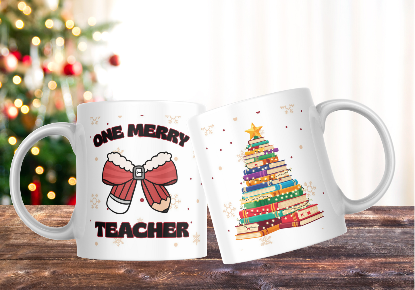 One Merry Teacher Mug, Adorable gift for teachers