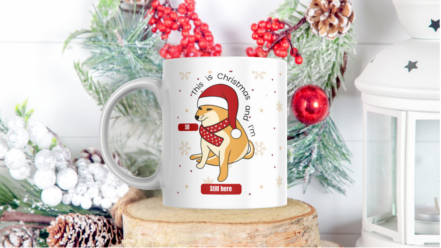 This is Christmas mug, 11oz mug, pet lover