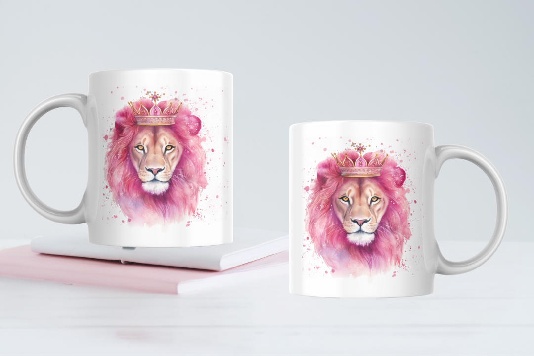 “Be Strong and Courageous Lion Mug | Inspirational Faith Coffee Cup | Christian Motivational Gift for Men & Women | Strength and Courage Mug”