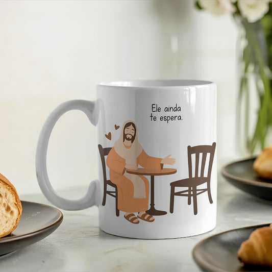 Caneca " Jeus ainda te espera"