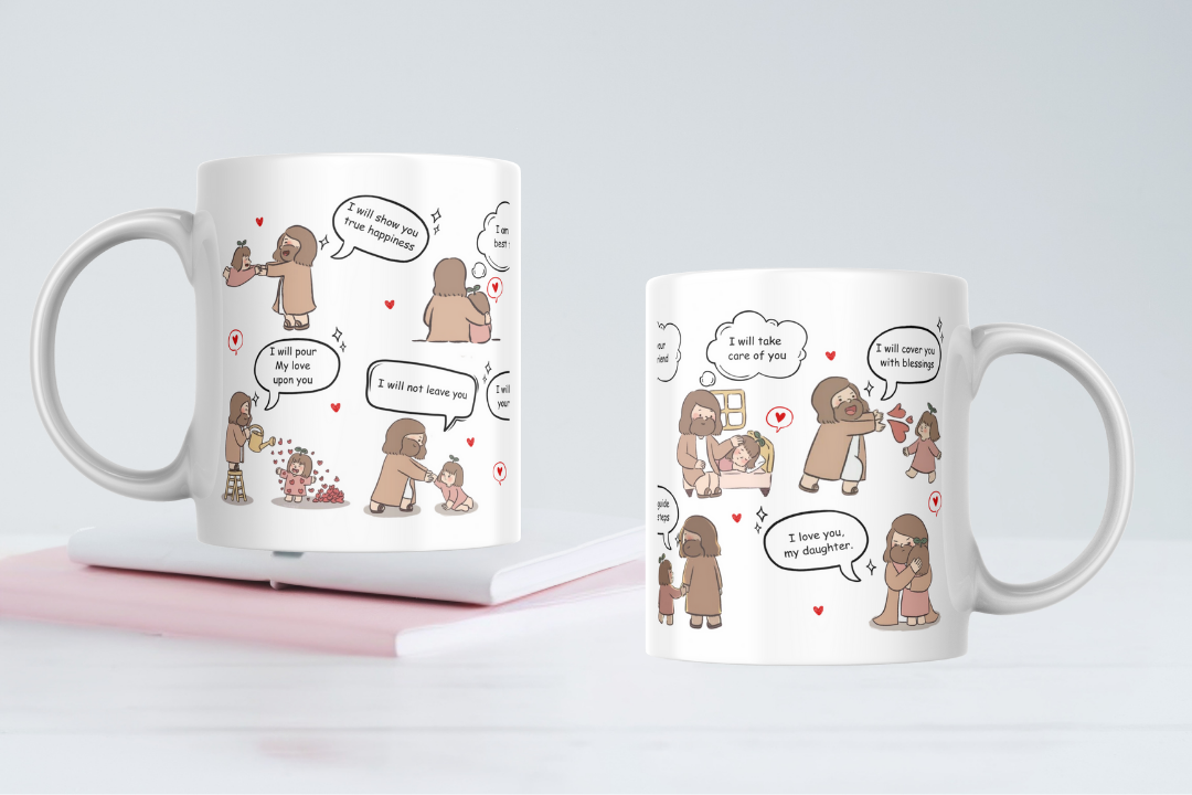 Truth & Happiness Mug | Christian Inspirational Coffee Cup | God-Centered Motivation Gift for Women & Men | Faith & Joy Mug