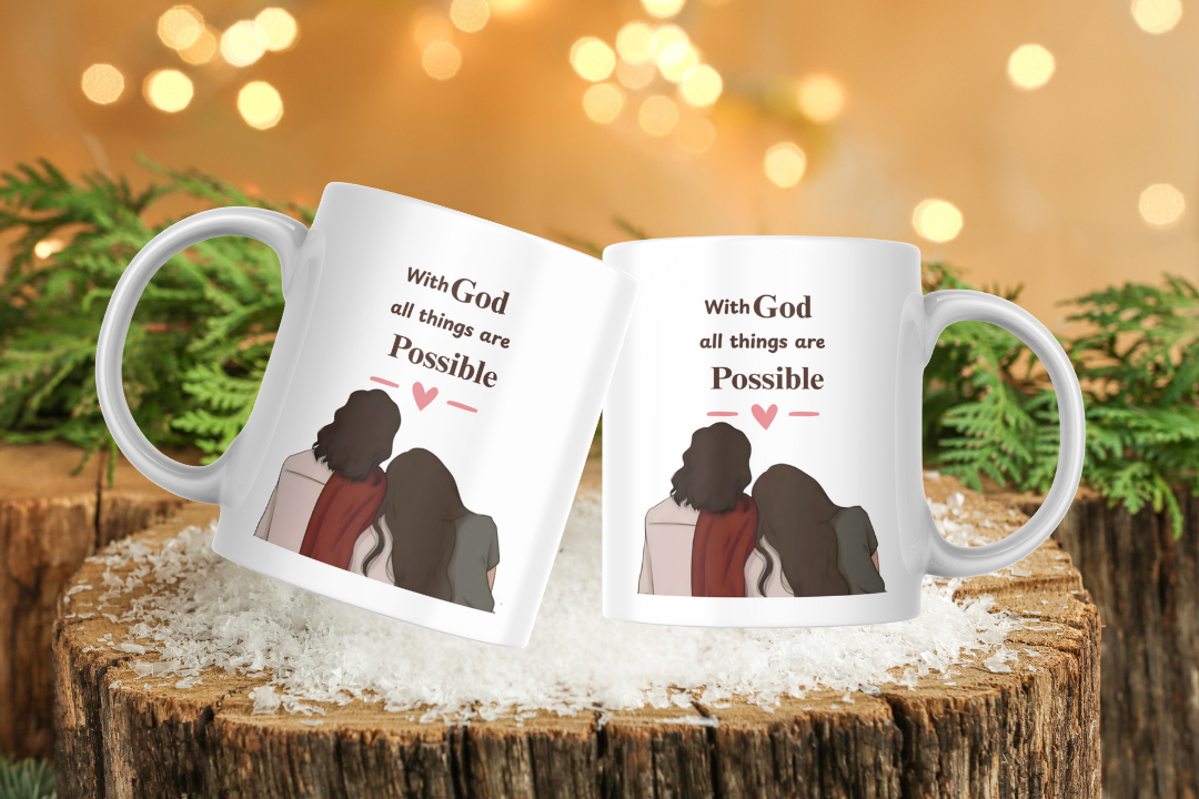 With God all things are possible Mug