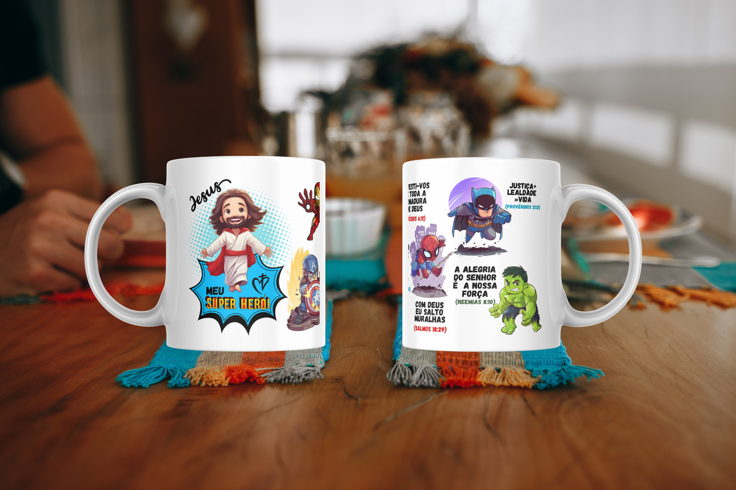 Caneca " Jesus meu super Herói"