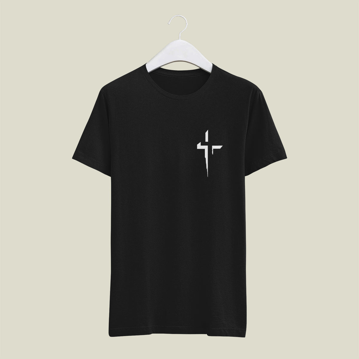 Jesus Saves Cross T-Shirt, Distressed Christian Apparel, Faith Tee
